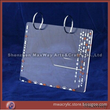 4mm High Grade Acrylic Calendar Holder with Steel Leg